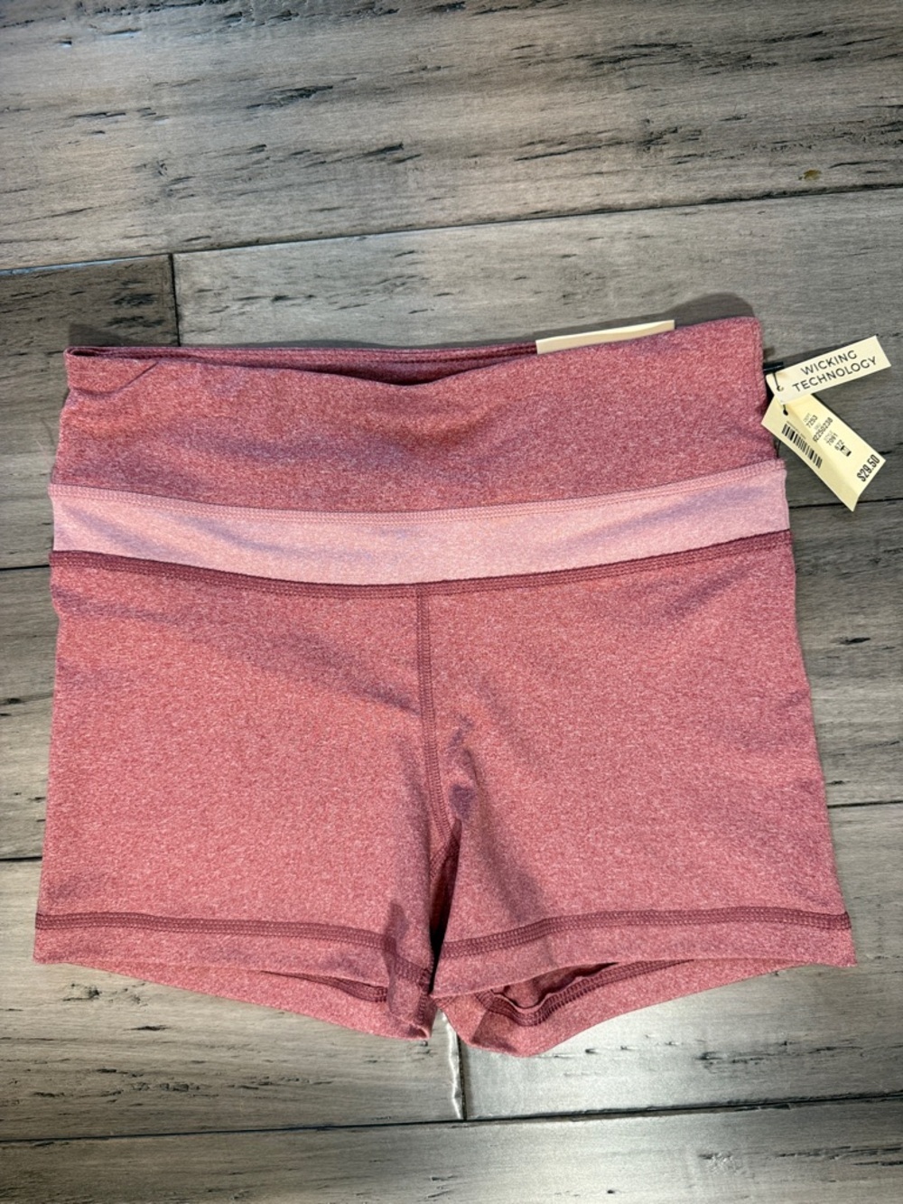 NWT Women’s High-Waist Pink Active Shorts